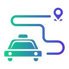 car Gradient icon
