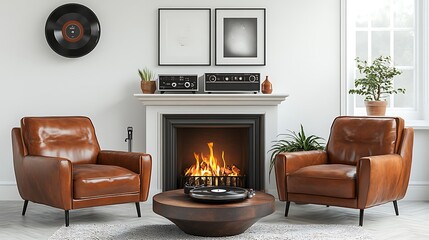 Cozy living room with modern fireplace for a relaxed atmosphere