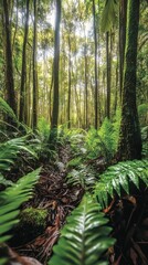 Fototapeta premium Exploring the lush australian forest nature's beauty in gigapixel detail tranquil environment vibrant viewpoint