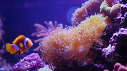 Vibrant Coral Reef, Ocean Fish, Underwater Scene