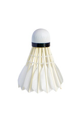 Shuttlecock isolated on white background. Badminton ball.
