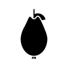 Obraz premium guava glyph icon