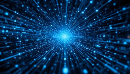 abstract technology and cyber security artificial technology background