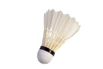Shuttlecock isolated on white background. Badminton ball.
