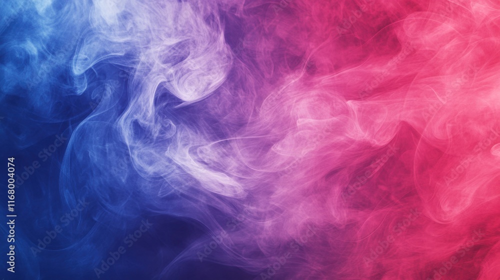 Poster purple and red smoke swirls intertwine, creating dynamic, flowing shapes that captivate the viewer w