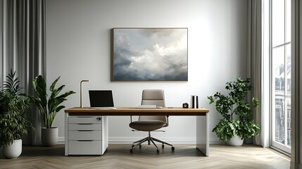 Home office inspiration modern design with a calm aesthetic