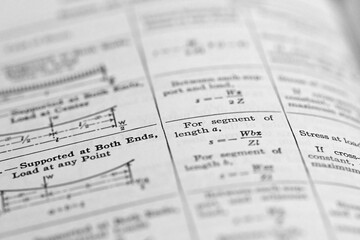 Fototapeta premium standard engineering equations used for mechanical engineering