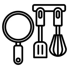 cooking tools single icon