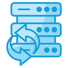Fototapeta premium Data Sync Icon Element For Design
