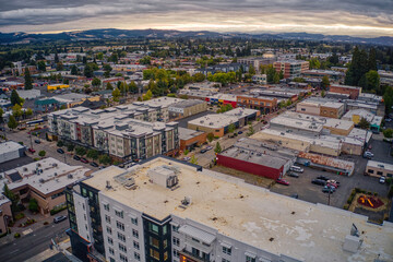 Aerial View of Hillsboro, Oregon during Autumn