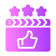 movie rating Gradient icon