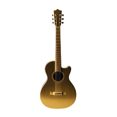 Fototapeta premium Gold guitar 