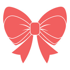 Valentine Pink Bow Illustration