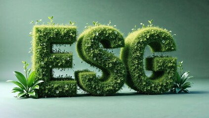 Green ESG Concept with Sustainable Design