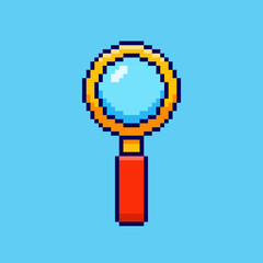Pixel art magnifier game asset design © Rahmat