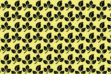 Leaf Pattern Simple And Minimalist Style 