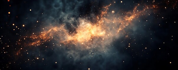 Fototapeta premium Abstract digital beams forming glowing geometric patterns in space 