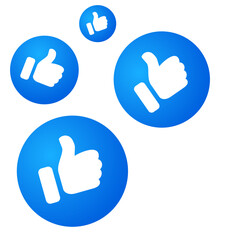 Social Like Burst Icons