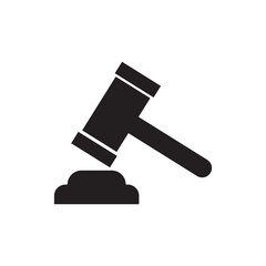 An icon of auction law in modern design style, ready to use vector