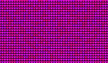 Seamless pattern of colorful heart shapes background, banner