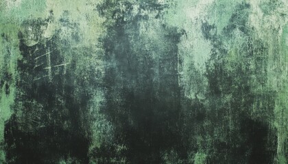 Obraz premium Dark Green Grunge Texture Distressed Abstract Background Aged Wall Vintage Surface