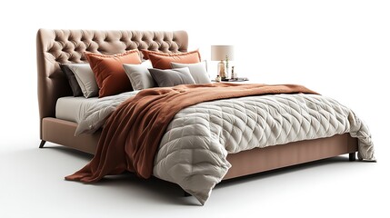 Elegant bedroom setup modern home interior design cozy atmosphere