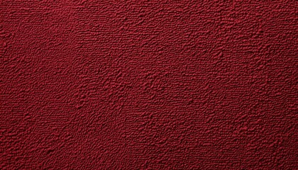 Fototapeta premium Deep Red Textured Fabric Background Close Up Macro Shot of Rich Burgundy Textile Material