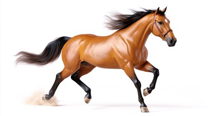 Obraz premium A dynamic horse galloping with grace and power.