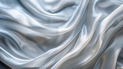 Obraz premium Abstract waves of satin fabric flowing and cascading