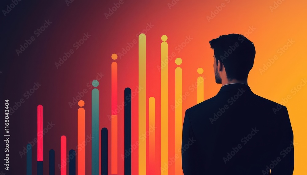 Aufkleber ai and consumer behavior. a vibrant poster showcasing glowing real-time ai analytics enhancing e-com