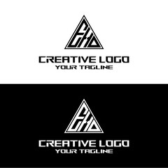 creative letter logo eh design vectors