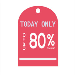 Flash sale discount promotion tag