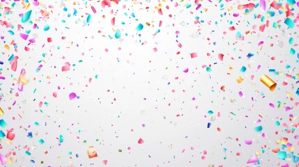 Vector decorative border with colorful exploding fireworks in the sky on transparent background - celebration card, festival banner