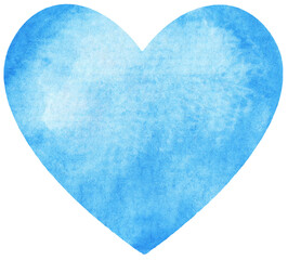 Watercolor heart texture. Watercolor heart elements for design.