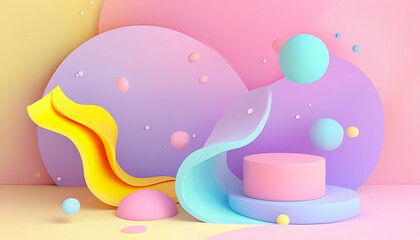 a colorful abstract background with a pink and yellow color scheme