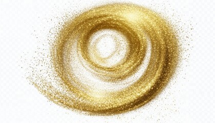 Sparkling Golden Glitter Swirl Abstract Background Texture Festive Design Element