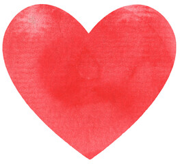 Watercolor heart texture. Watercolor heart elements for design.
