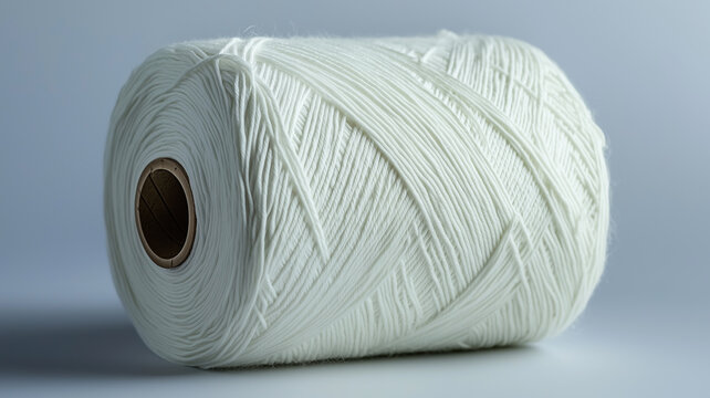Recycled PET bottle flakes and white polyester FDY yarn.
