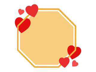 Frame Heart Background Valentines Day