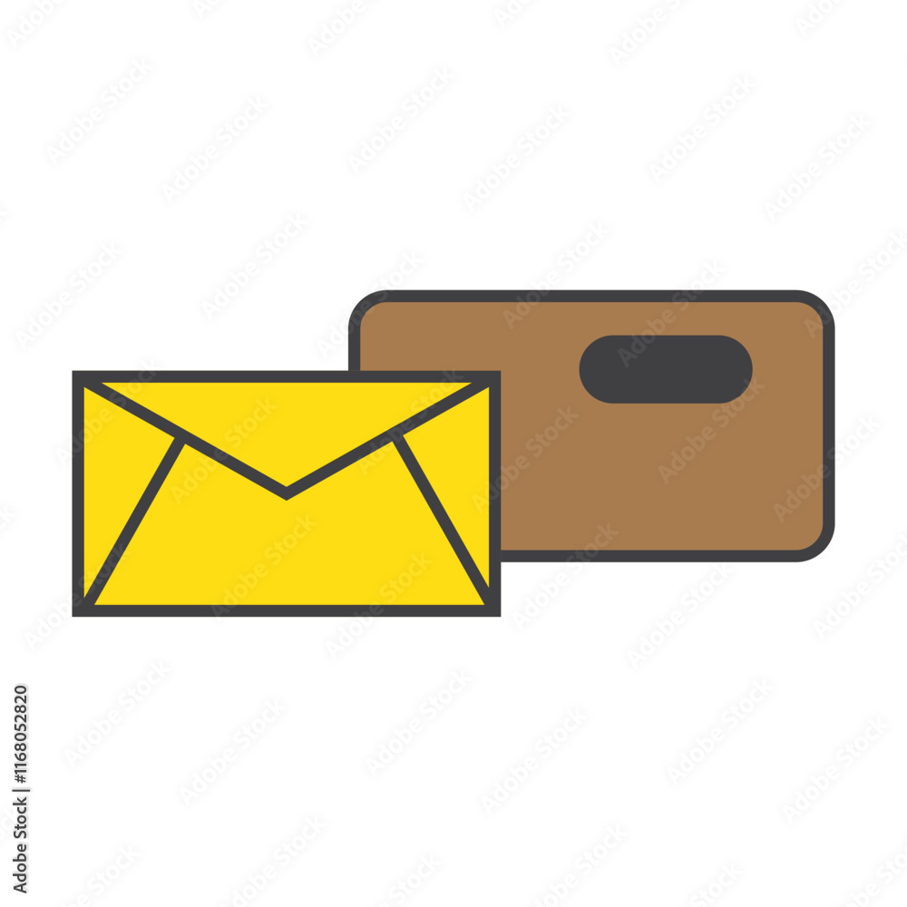 Poster envelope icon, mail icon vector for web, computer and mobile app