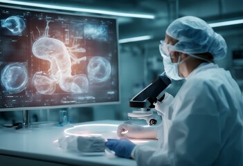 illustrat gastric using doctor operating system room hologram