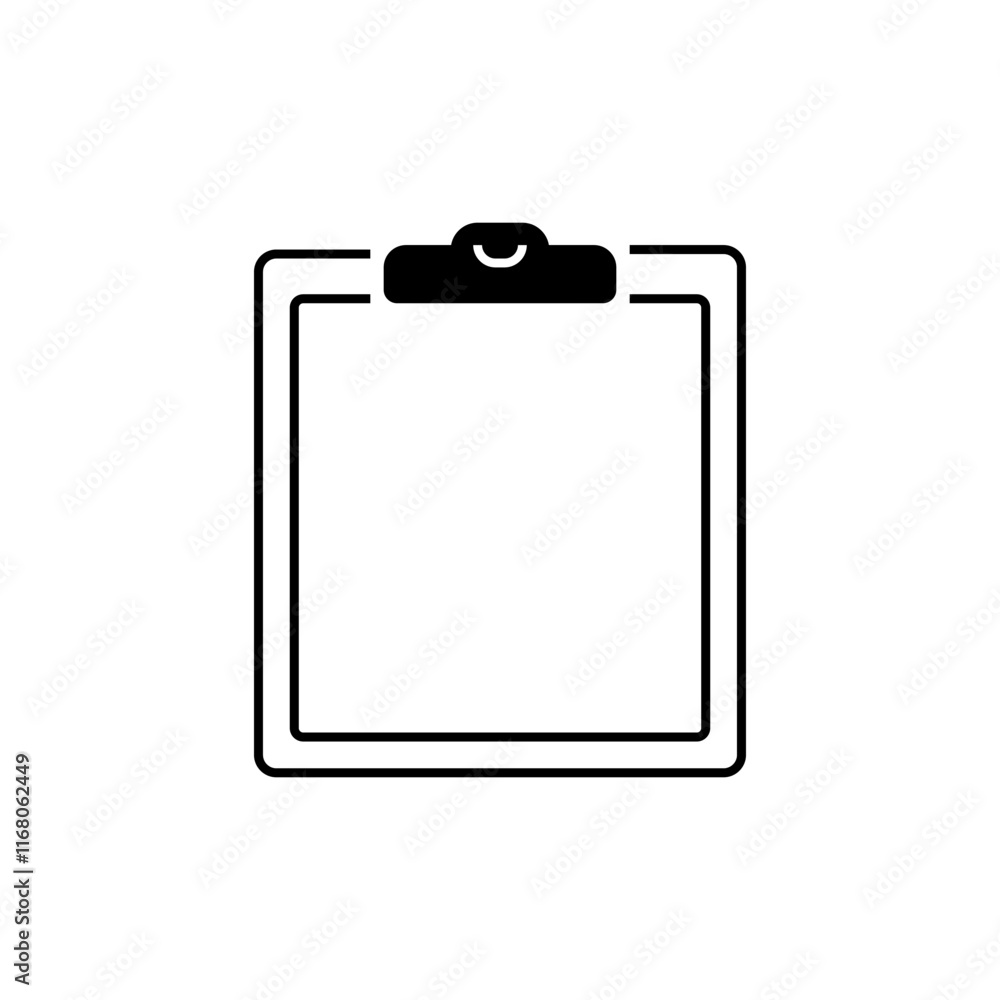 Poster clipboard line icon. linear style sign for mobile concept and web design. outline vector icon.