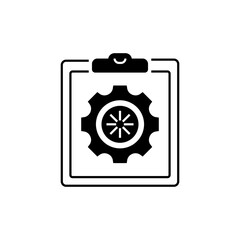 Task Progress Line Icon. linear style sign for mobile concept and web design. Outline vector icon.