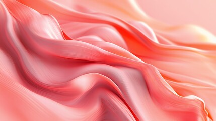 Obraz premium Abstract Coral Swirls Soft Fabric Texture Design