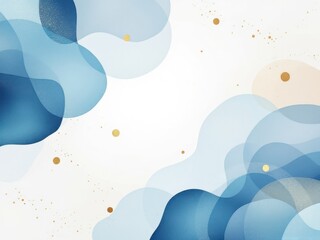 Abstract blue and gold texture with flowing lines, creating an elegant and artistic background for modern or sophisticated designs.