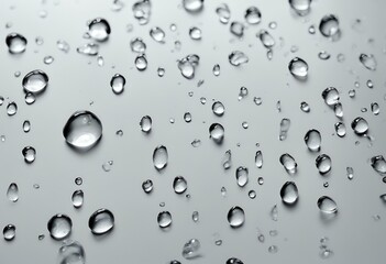 background drops water top white view