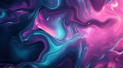 Obraz premium artistic liquid and texture with astronomy style