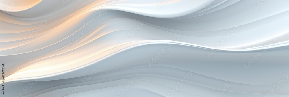 Poster abstract wavy background with soft dimensions in white and light tones, ideal for modern design proj