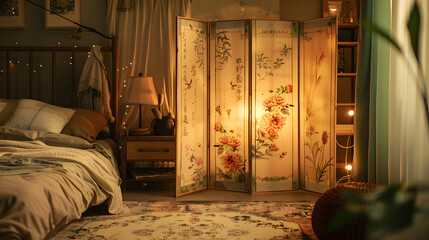 bed in bedroom