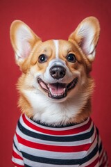 Adorable corgi puppy, studio shot